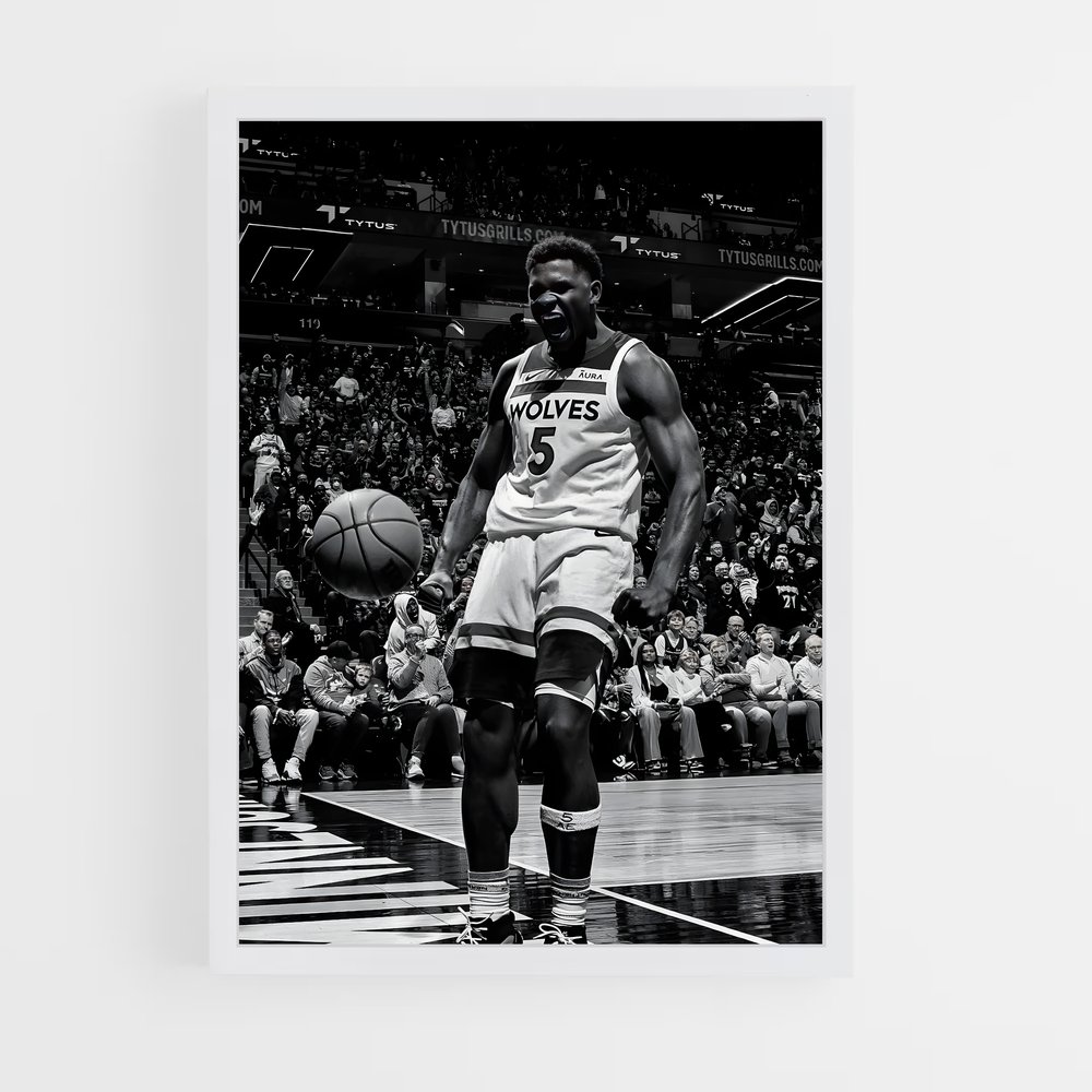 Poster Anthony edwards – affiche Basketball (vue 3)